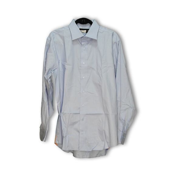 Lorenzo Uomo Blue Button Down Dress Shirt 17-34/35 - Picture 1 of 2